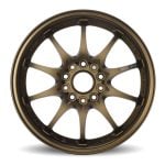 Volk Racing CE28N 10-Spoke Wheel in Bronze - Front View