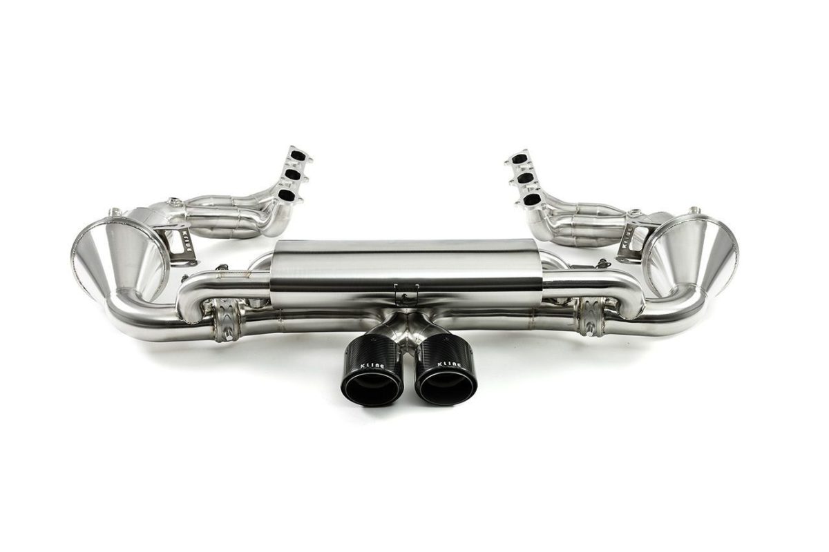 Porsche GT3 exhaust system
