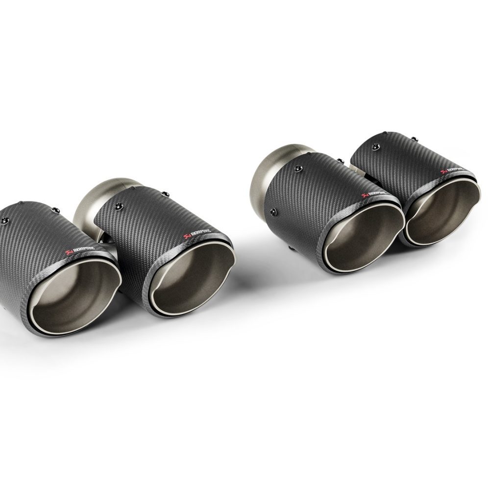 Akrapovic Carbon Round Tailpipe Set (with Akrapovic exhaust) for G90 & G99 BMW M5