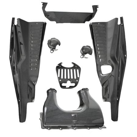 Fabspeed Carbon Engine Bay Set for F142 Ferrari 458 Italia [FS-CF-FER-458EBC7]