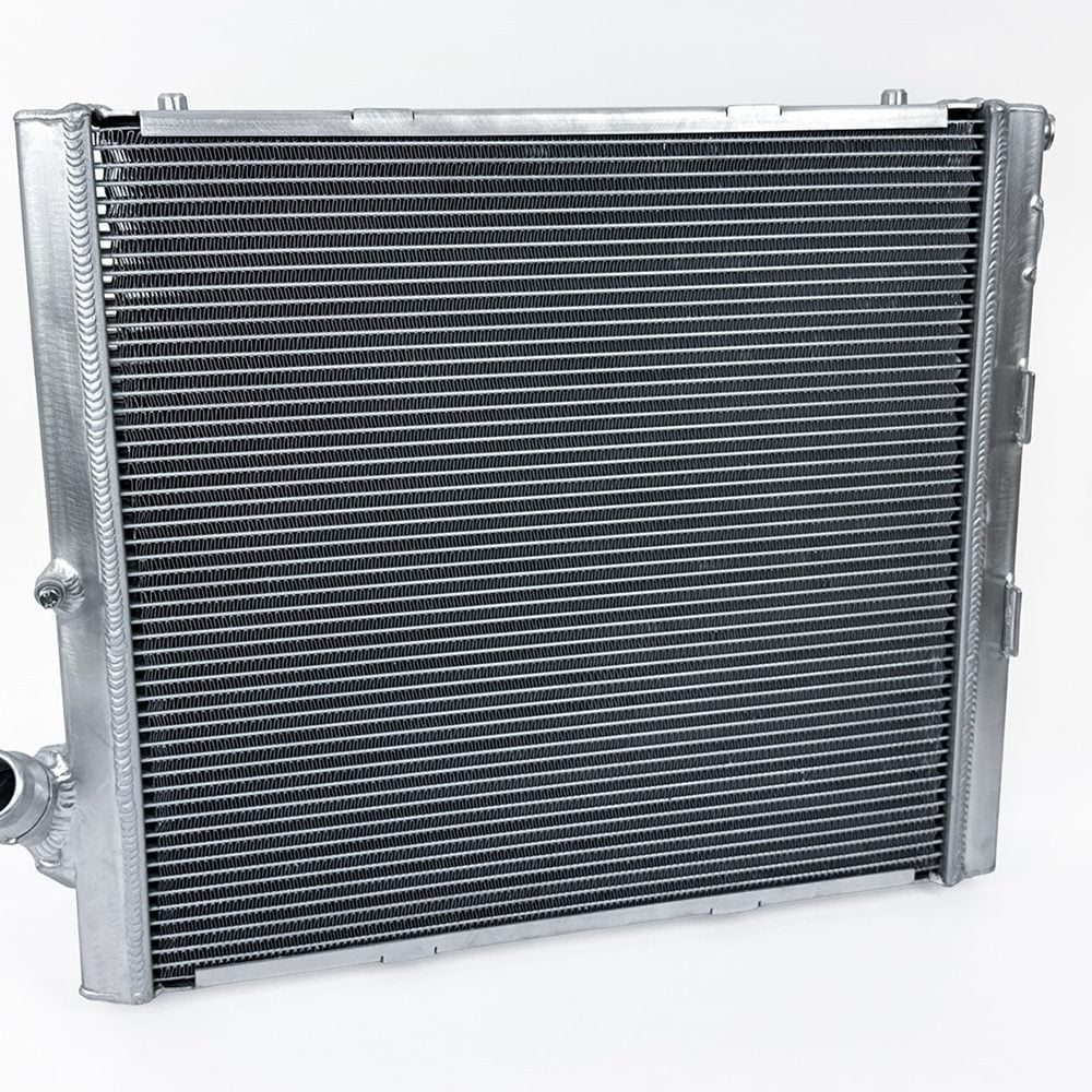 CSF High-Performance Left Radiator for 992 Porsche 911 Carrera / GT3 and GT3 RS / Sport Classic / Targa / Turbo and Turbo S - Front Side View of Radiator