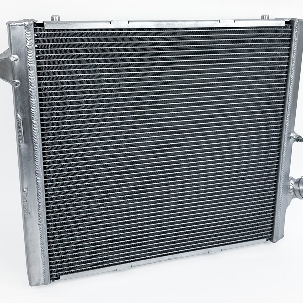 CSF High-Performance Right Radiator for 992 Porsche 911 Carrera / GT3 and GT3 RS / Sport Classic / Targa / Turbo and Turbo S - Front Side View of Radiator