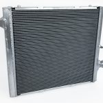 CSF High-Performance Right Radiator for 992 Porsche 911 Carrera / GT3 and GT3 RS / Sport Classic / Targa / Turbo and Turbo S - Front Side View of Radiator