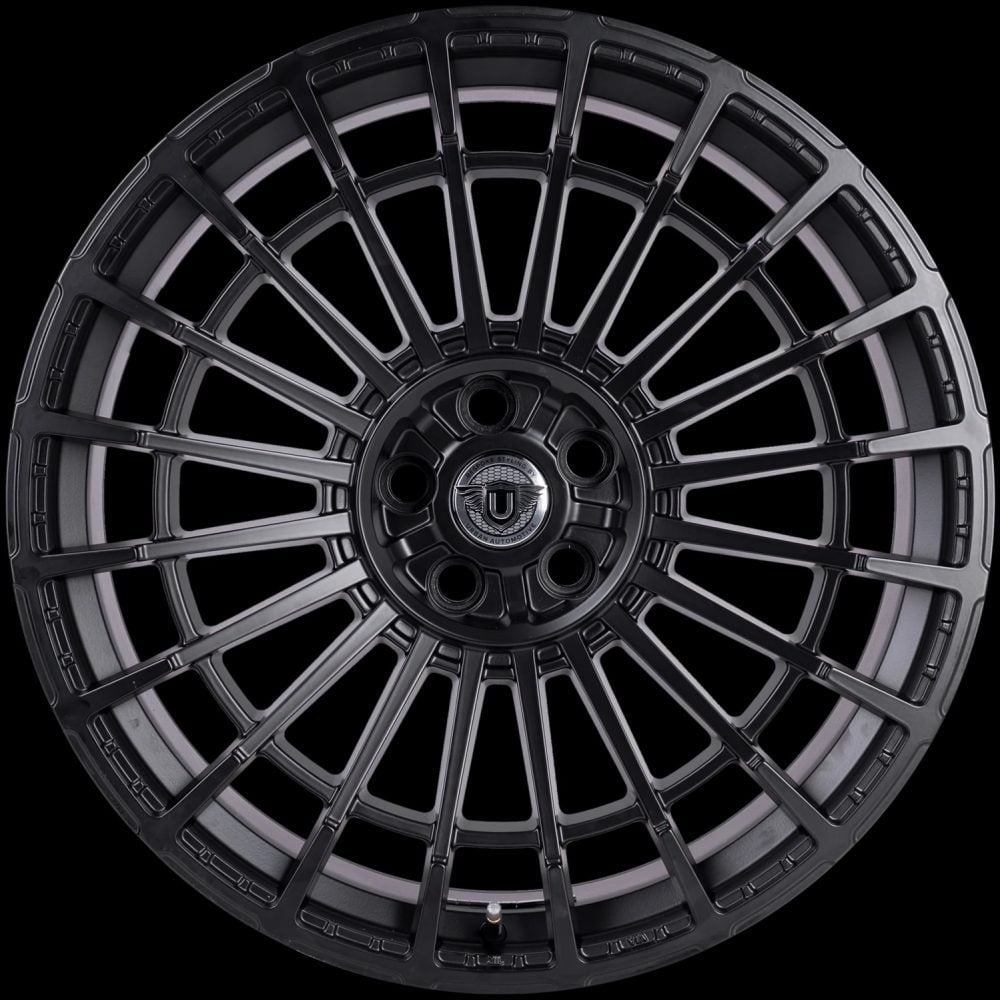 Urban Automotive WX-3 Competition Wheel for L663 Land Rover Defender in Satin Black - Front View of Wheel