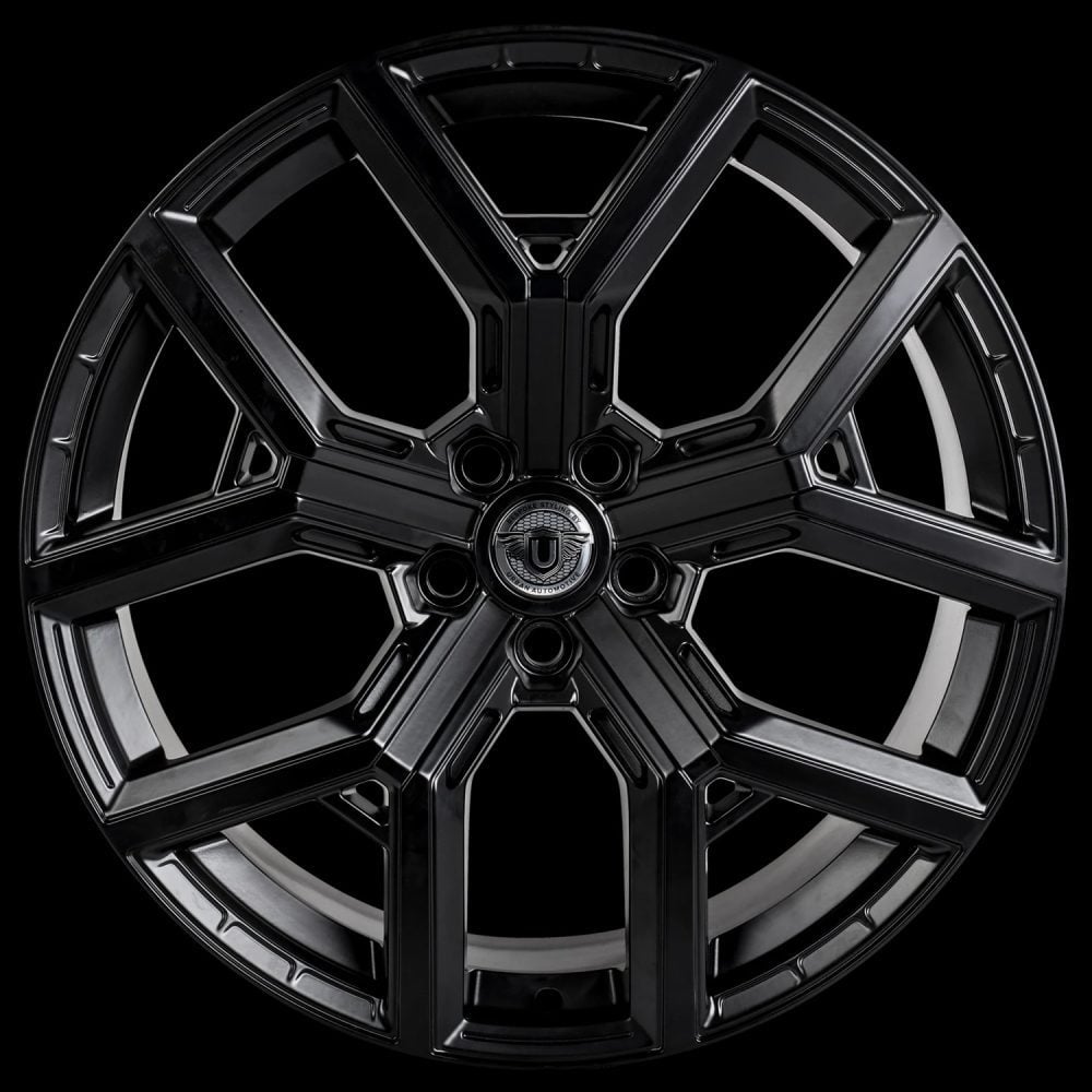 Urban Automotive WX-2 Explorer Wheel for L663 Land Rover Defender in Satin Black - Front View of Wheel