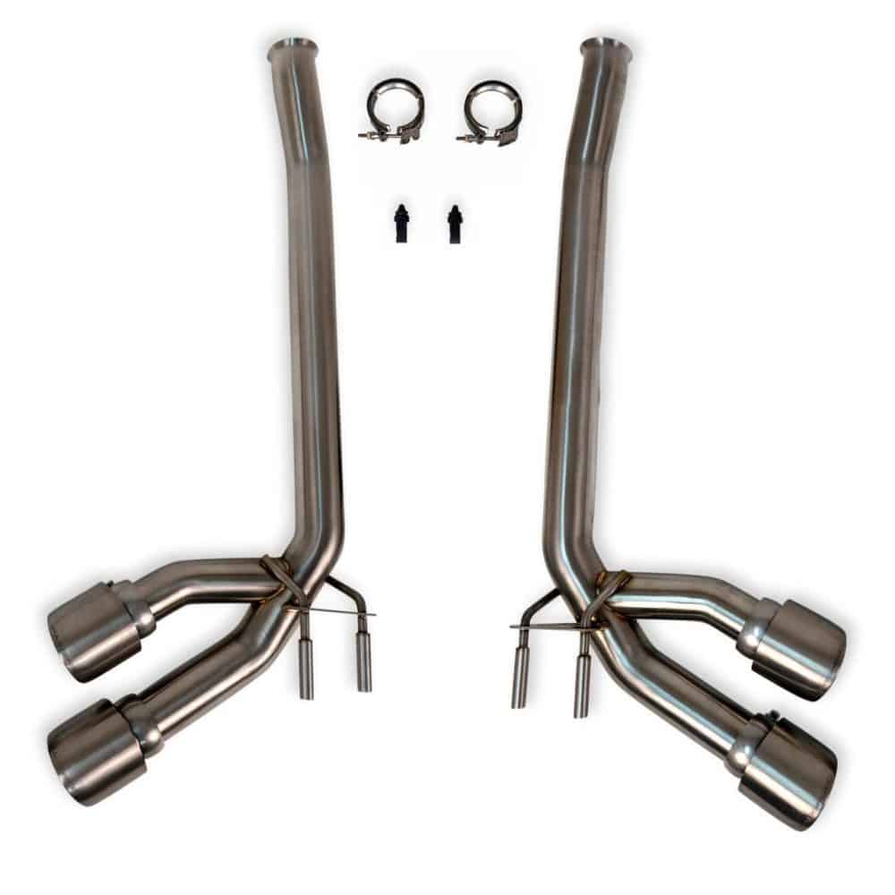 Fabspeed Supersport Exhaust with Dual Tips for W463 Mercedes-AMG G 63 - Titanium Tips