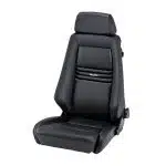RECARO Specialist Seat in Ambla Leather Black - Front Side View of Seat