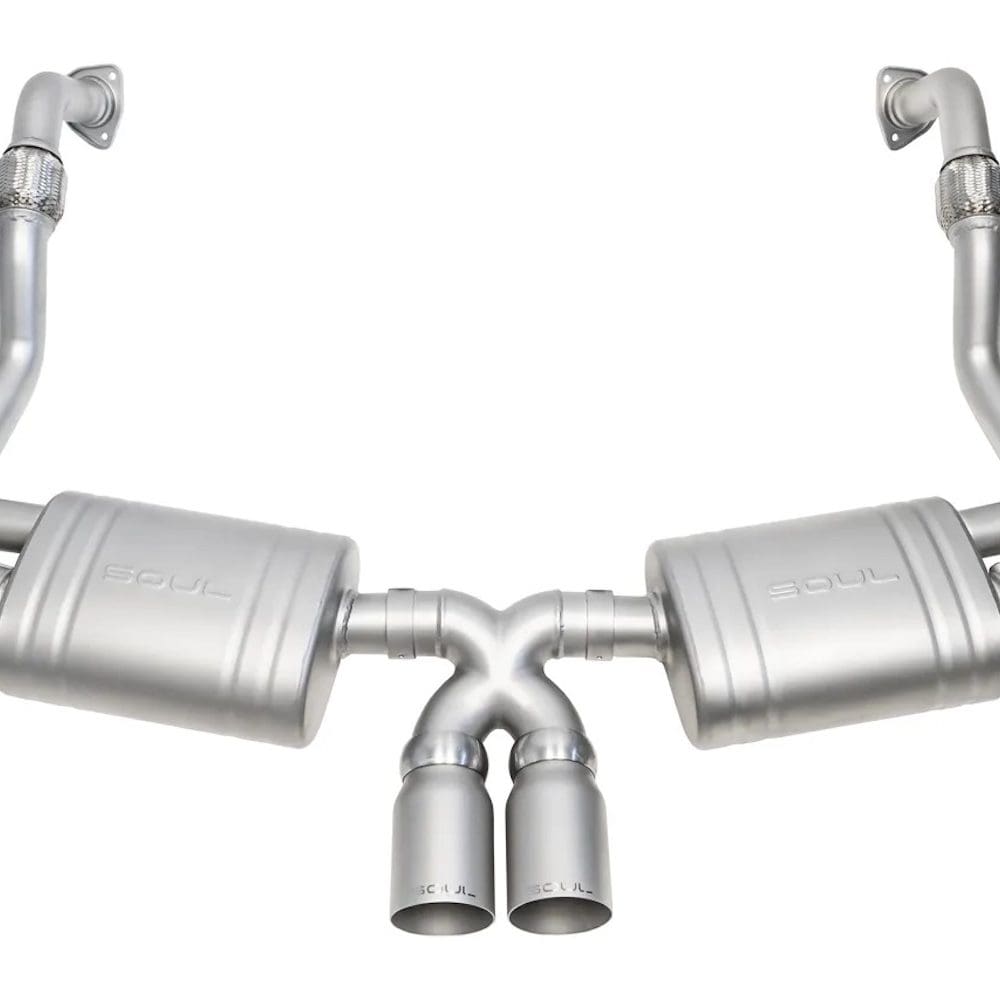 SOUL Performance Valved Exhaust System with Tips for 987.2 Porsche Boxster / Cayman