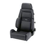 RECARO Expert Seat in Ambla Leather Black - Front Side View of Seat
