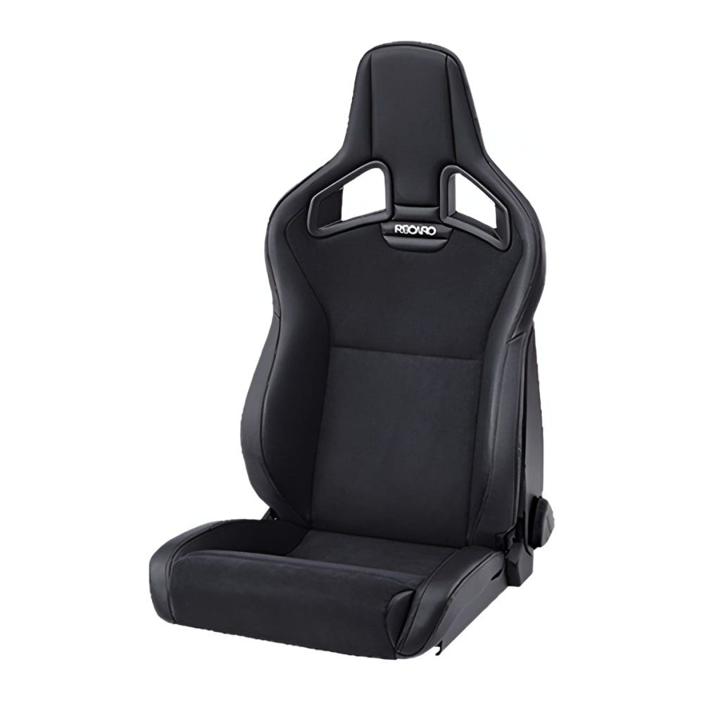 RECARO Dynamic Cross Sportster CS Seat In Ambla Leather Black - Front Side View