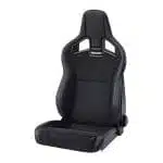 RECARO Dynamic Cross Sportster CS Seat In Ambla Leather Black - Front Side View