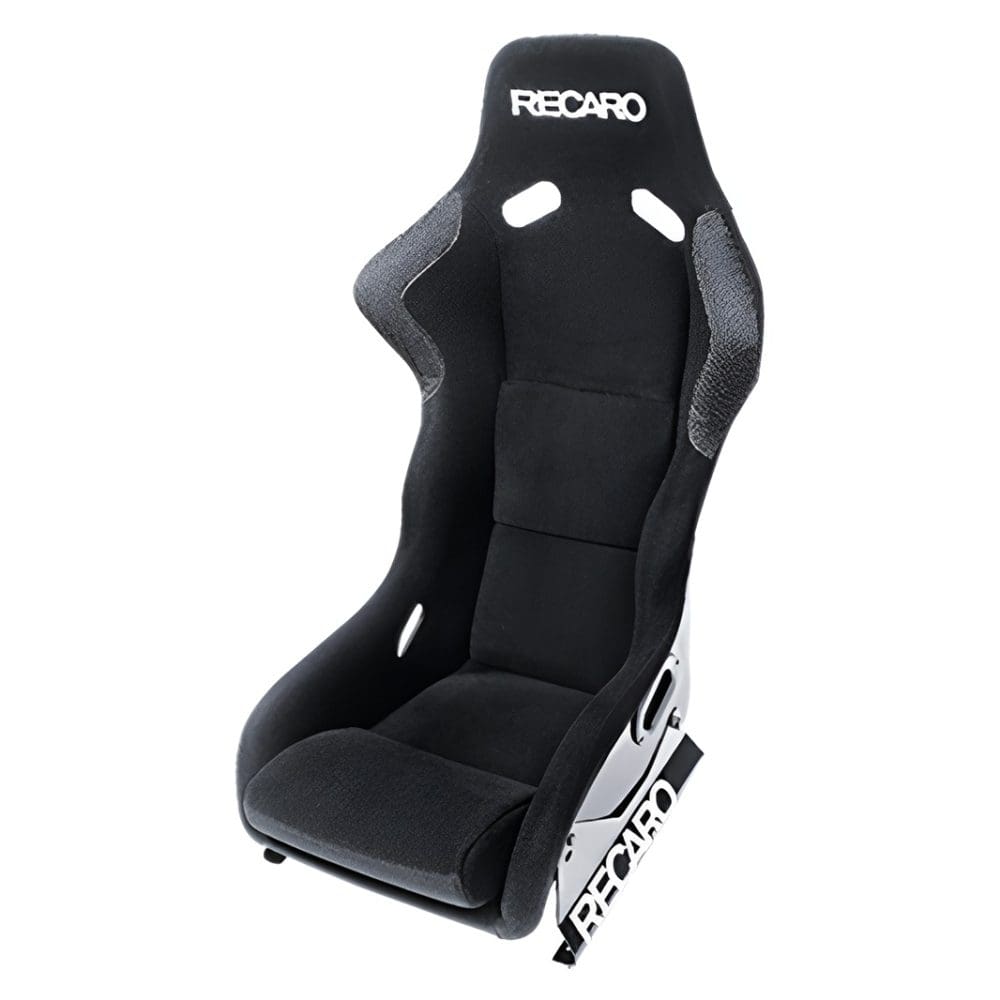 RECARO Race Profi SPG / SPG XL Seat in Velour Black - Front Side View