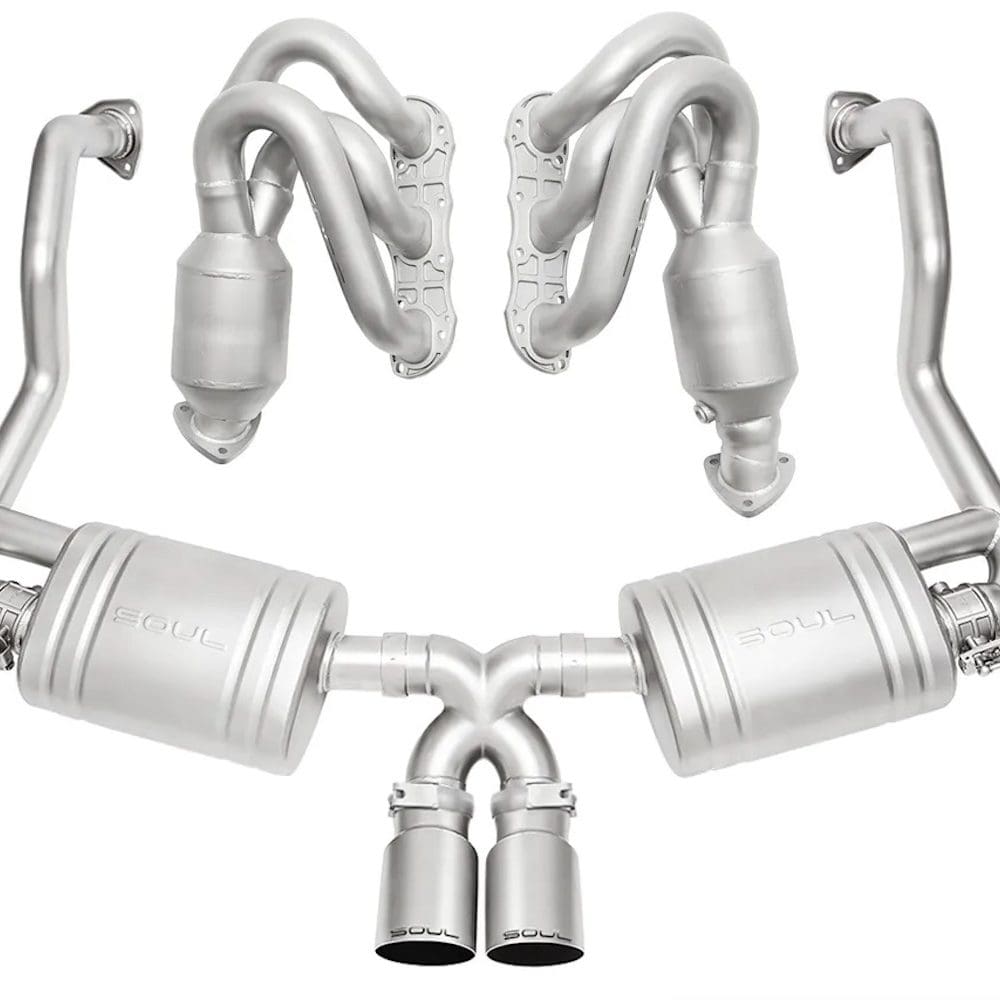 SOUL Performance Street Exhaust Package with Single Wall Tips for 987.2 Porsche Boxster / Cayman