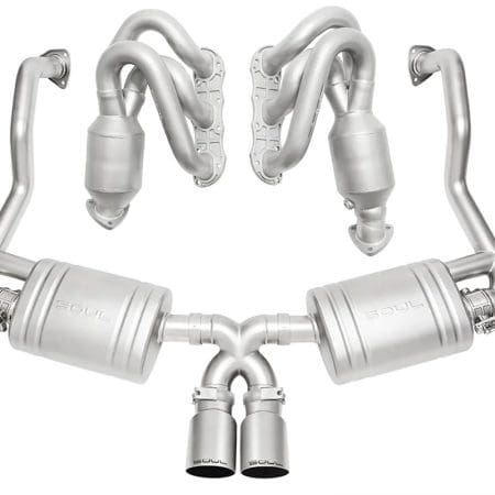 SOUL Performance Street Exhaust Package with Single Wall Tips for 987.2 Porsche Boxster / Cayman