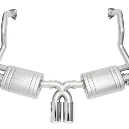 SOUL Performance Street Exhaust Package with Dual Wall Tips for 987.2 Porsche Boxster / Cayman [POR.9872.STPKG.POT/POR.9872.STPKG.BC]