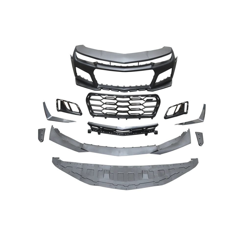 Auto Addict 6th Gen ZL1 1LE Front Bumper Conversion for 5th Gen Chevrolet Camaro - Front View of Components