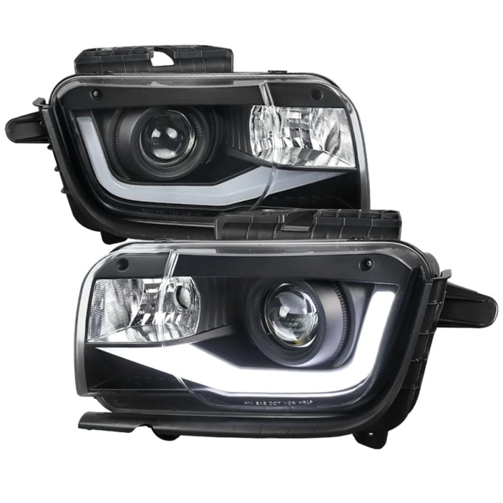 Auto Addict 6th Gen Projector Headlights w/ LED DRL for 5th Gen Chevrolet Camaro (pre-facelift) - Front View of Pair