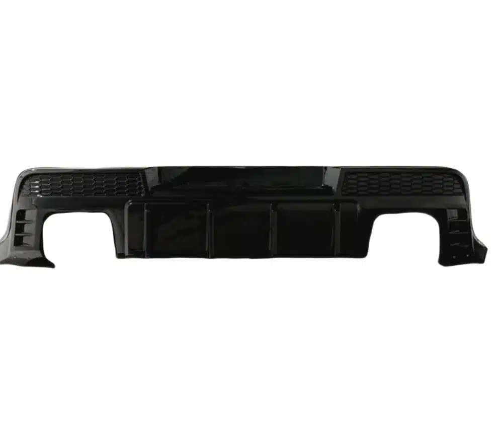 Auto Addict Evo Style Rear Diffuser w/ Shark Fins for 5th Gen Chevrolet Camaro LS, LT, RS, SS, and ZL1 (facelift) - Front View