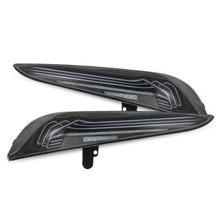 AlphaRex Laser Style LED Black Tail Lights for A90 / A91 Toyota GR Supra [609010]