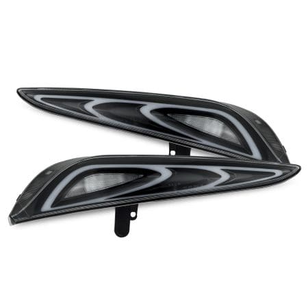 AlphaRex FT-1 Style LED Black Tail Lights for A90 / A91 Toyota GR Supra [609011]