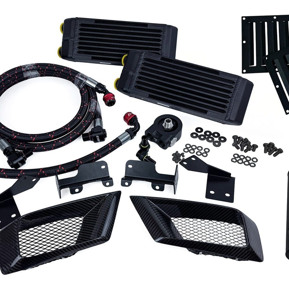 CSF High-Performance Dual Engine Oil Cooler Kit for DE5 Acura Integra Type S / FL5 Honda Civic Type R