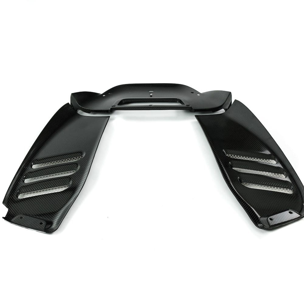 Kline Innovation Carbon Engine Covers for F142MFL Ferrari F8 Spider [KL-AER-FER-F8-ENGC-CF/KL-AER-FER-F8-ENGC-TXT]