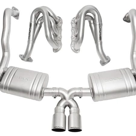 SOUL Performance Competition Exhaust Package with Tips for 981 Porsche Boxster Spyder / Cayman GT4