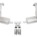 SOUL Performance Exhaust System with Dual Wall Tips for 981 Porsche Boxster Spyder / Cayman GT4 [POR.GT4.VES.POT/POR.GT4.VES.BC]