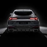 Urban Automotive Visual Carbon Rear Diffuser with Black Billet Finishers for Lamborghini Urus S - Full Kit Rear View
