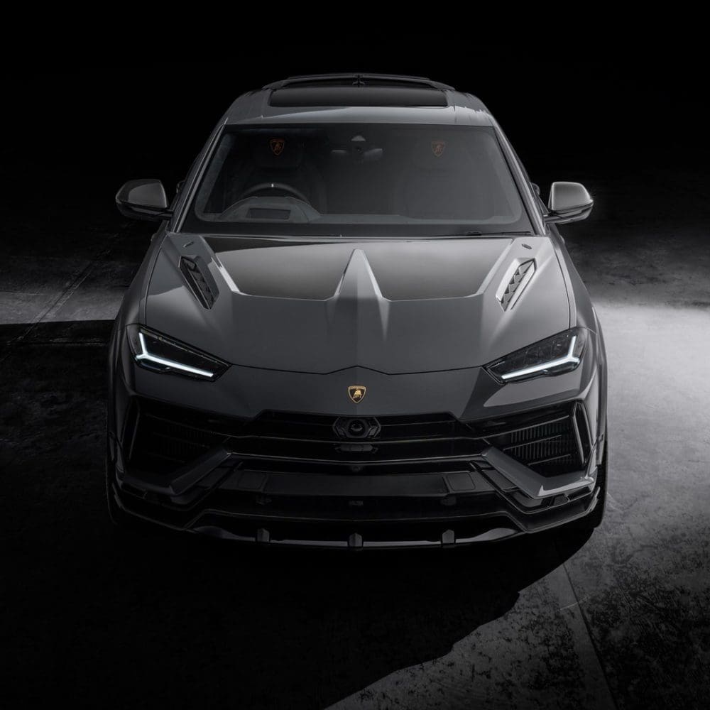 Urban Automotive Visual Carbon Upper Front Bumper Apron for Lamborghini Urus S - Full Kit Front View