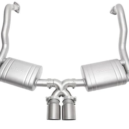 SOUL Performance Exhaust System with Single Wall Tips for 981 Porsche Boxster / Cayman