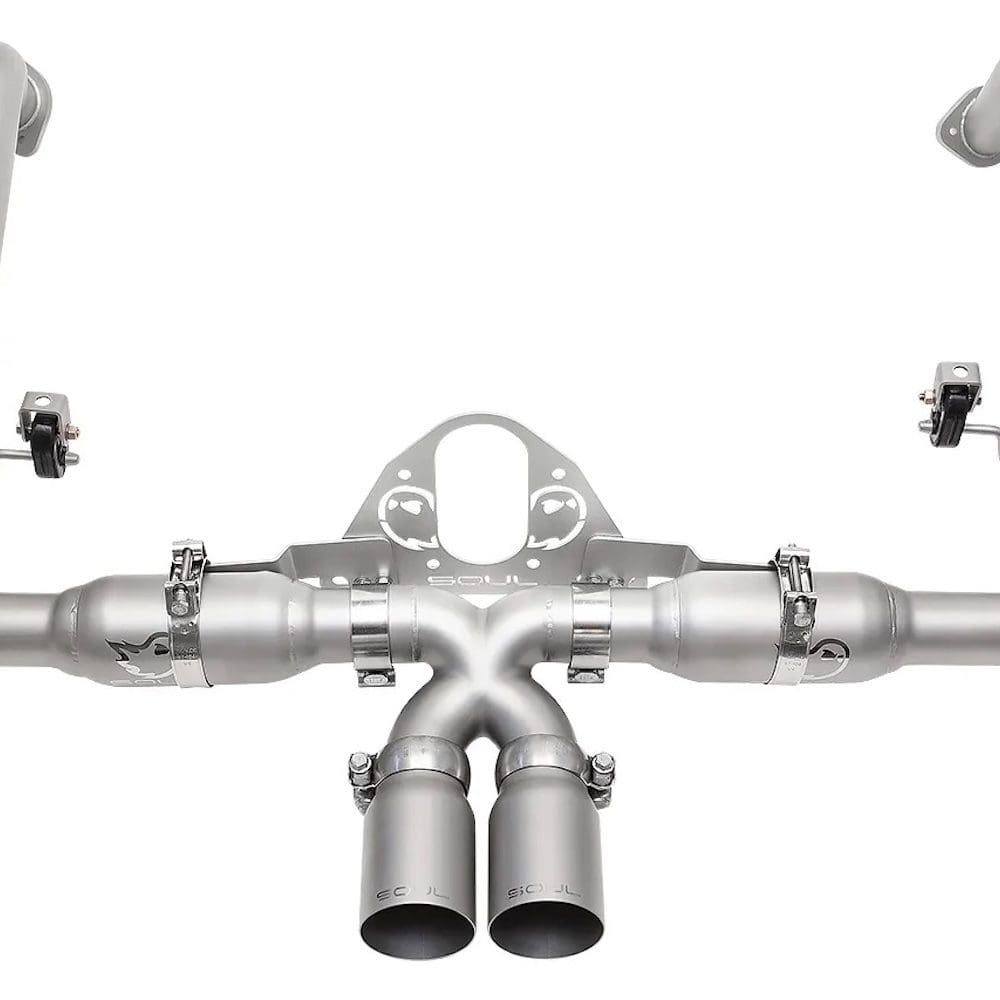 SOUL Performance Race Exhaust System with Single Wall Tips for 981 Porsche Boxster / Cayman