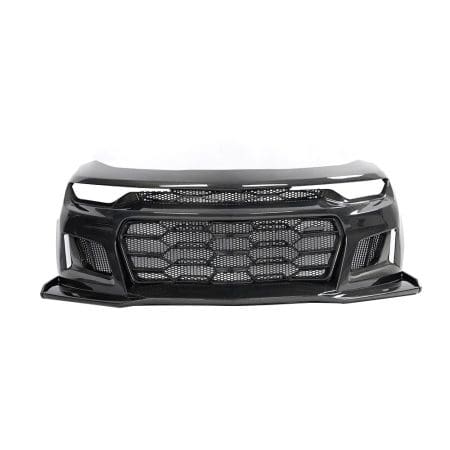 Auto Addict Carbon Black Panther ZL1 1LE Front Bumper Conversion for 6th Gen Chevrolet Camaro LT, RS, and SS (facelift, with RS headlights) [AA_CMR_BUMP_BLK_PANTH_SS_CF_19]