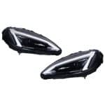 Auto Addict C8 Style Projector Headlights for C6 Chevrolet Corvette - Front View of Pair