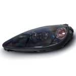Auto Addict Type-OE Headlights w/ Painted Housings for C6 Chevrolet Corvette in Black - Front View of Left Headlight