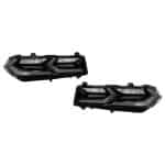 Auto Addict Gloss Black Euro Style LED Taillights w/ Smoke Lens for C8 Chevrolet Corvette E-Ray, Stingray, and Z06 - Front View of Pair