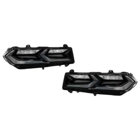 Auto Addict Gloss Black Euro Style LED Taillights w/ Smoke Lens for C8 Chevrolet Corvette E-Ray, Stingray, and Z06 [AA_CORVT_TL_EUR_C8]