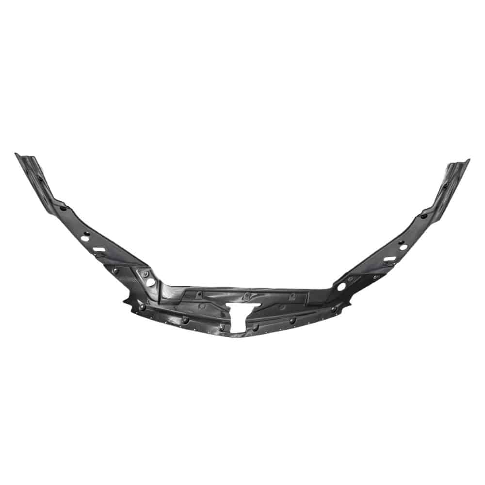 Auto Addict Carbon Engine-Bay Panel Trim & Radiator Cover Kit for Cadillac CT5-V Blackwing - Upper Front View of Kit