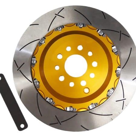 TOP SECRET Slotted 400mm Rear 2PC Steel Brake Rotors for 4BA-R35 Nissan GT-R NISMO / T-Spec