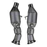 Capristo Ferrari 296 Race Downpipes - Top View