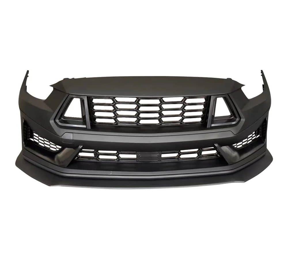 Auto Addict Dark Horse Front Bumper Conversion Kit for S550 Ford Mustang (pre-facelift) - Front View of Bumper Assembled