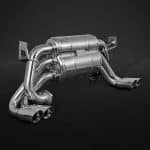 Capristo Free Flow Exhaust w/ Silencer Adapters for F110 Ferrari 512 / Testarossa