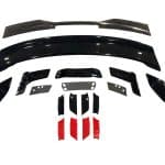 Auto Addict Gloss Black Dark Horse Style Rear Spoiler Kit for S550 Ford Mustang