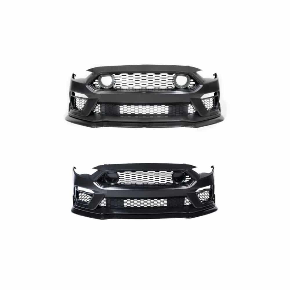 Auto Addict Mach 1 Front Bumper Conversion Kit for S550 Ford Mustang EcoBoost / GT / V6 - Both LED DRL Options