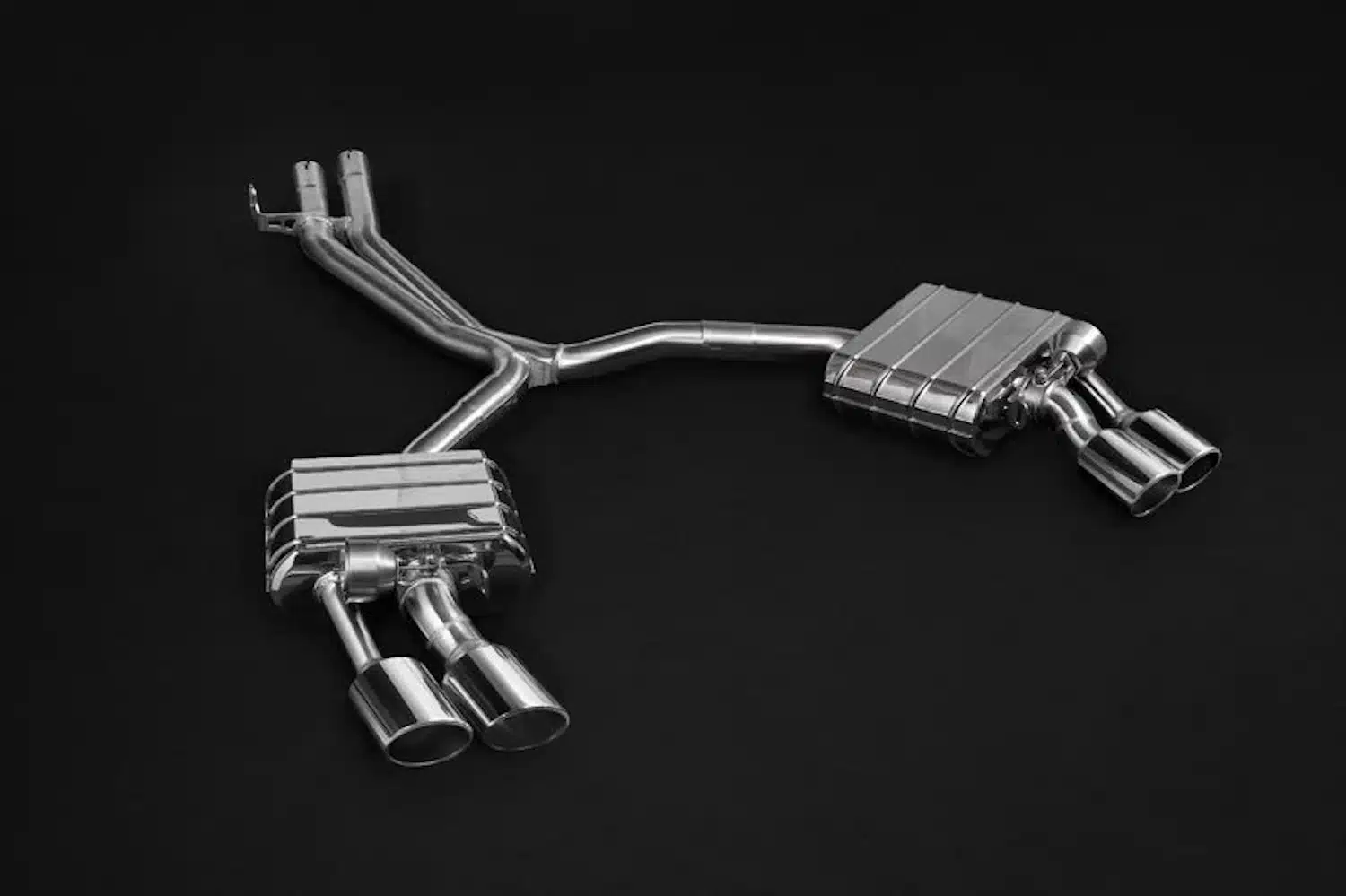 Capristo Valved Exhaust with Mid-Pipes and SS Tips for B9 & F5 Audi S4 / S5 [02AU03103016]
