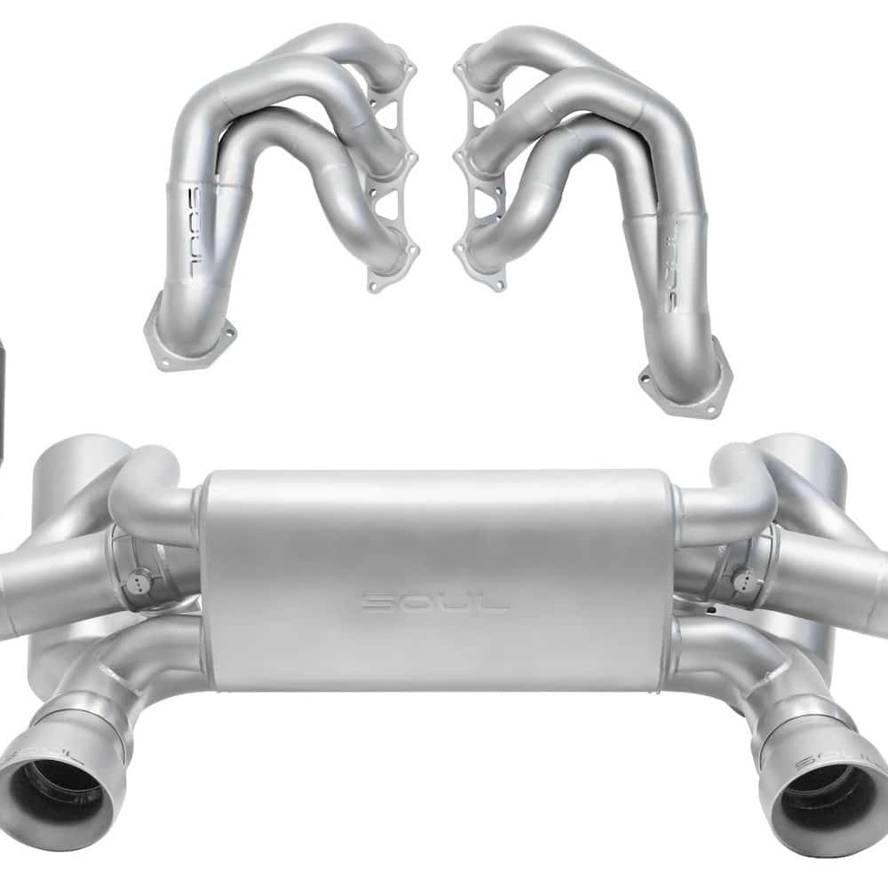 SOUL Performance Competition / Street Exhaust Package with Tips for 982 Porsche 718 GT4 RS / Spyder RS