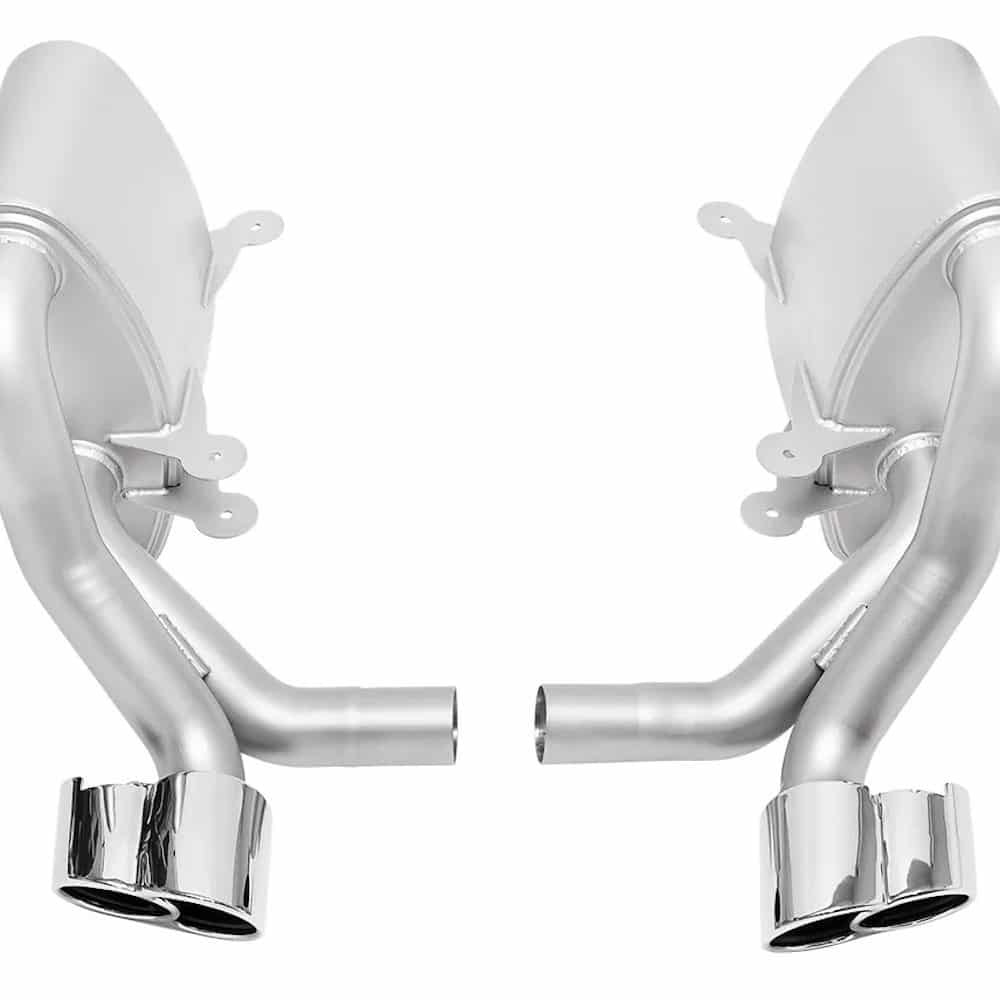 SOUL Performance Sport Side Mufflers for 996 Porsche 911 Carrera with Polished Tips