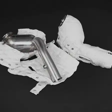 Capristo Race Downpipes with Heat Blankets for F164 Ferrari Portofino [02FE08303010]