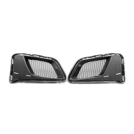 Auto Addict Carbon ZL1 1LE Front Bumper Air-Duct Bezels for 6th Gen Chevrolet Camaro LT, RS, and SS (with AA front bumper conversion, pre-facelift)