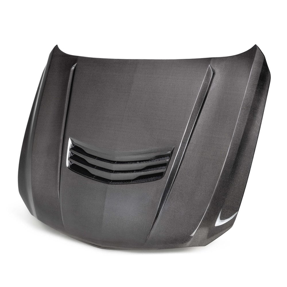 Auto Addict Carbon Type-SV Hood for Cadillac CT5-V / Blackwing - Front Top Side View of Hood